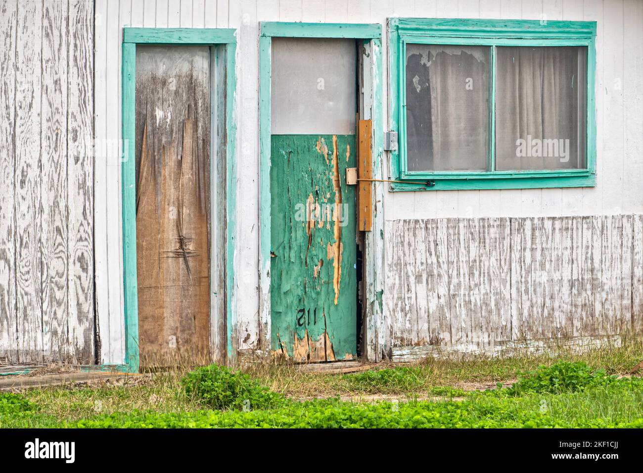 Derelict building details, Refugio, Texas, USA Stock Photo Alamy