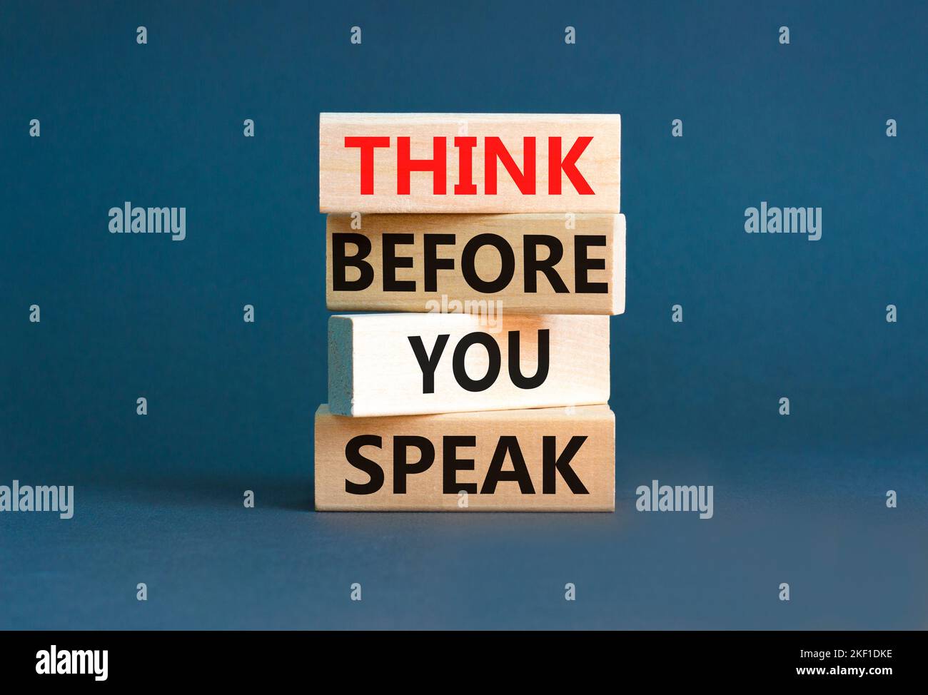 Think Before You Speak Symbol. Concept Words Think Before You Speak On ...