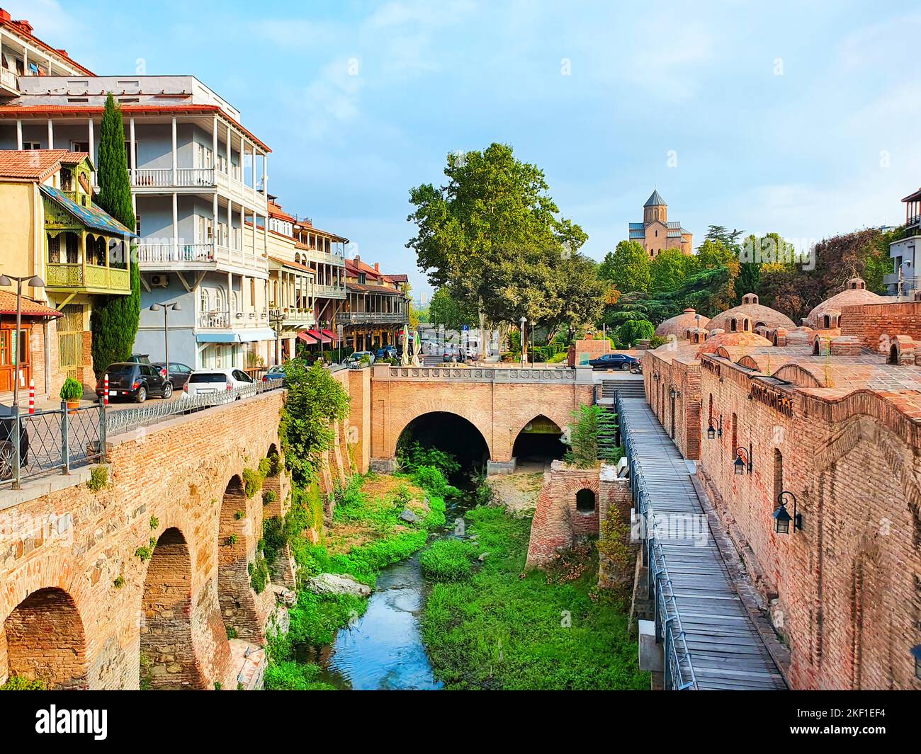 Leghvtakhevi Canyon in Abanotubani ancient district in Tbilisi old town