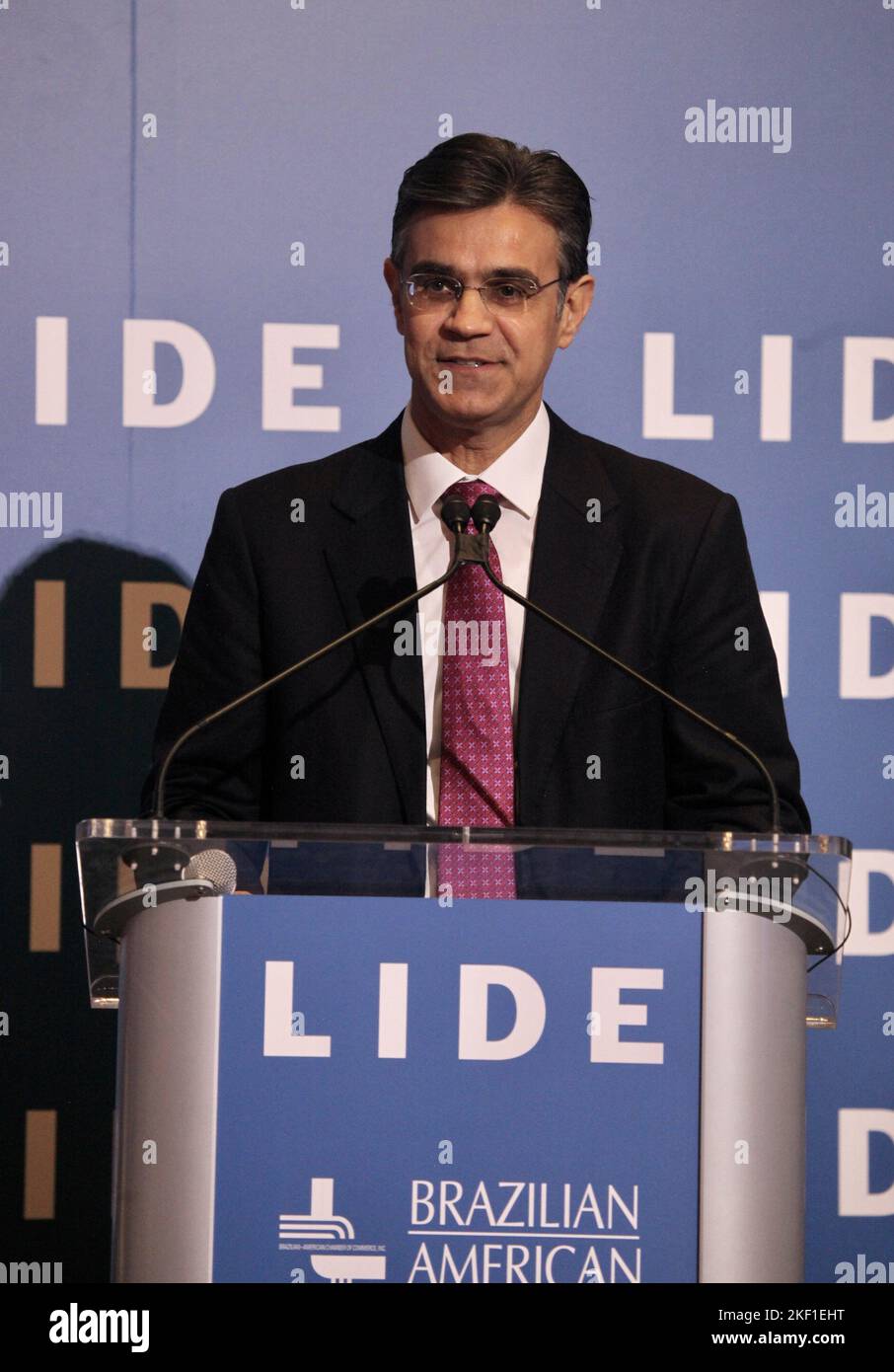 New York, USA. 15th Nov, 2022. (NEW) The LIDE Brazil Conference-NY : ''The Brazilian Economy in 2023 and Beyond.'' November 15, 2022, New York, USA: The LIDE Brazil Conference - New York : ''The Brazilian Economy in 2023 and Beyond '' is taking place on November 15th at the Harvard Club in New York with the presence Roberto Campos Neto (president of the Central Bank), Henrique Meirelles (former Finance Minister and president of the Central Bank), Isaac Sidney (president of Brazilian Federation of Banks), Joaquim Levy (director of Banco Safra and former Finance Minister), Persio Arida (forme Stock Photo