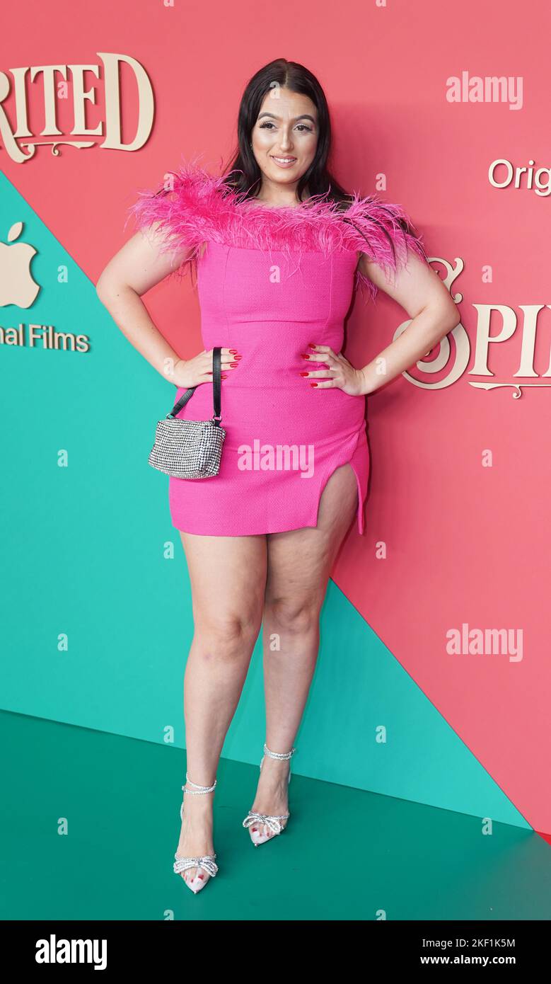 Amel Rachedi attending a special screening of Apple TV+'s Spirited, at