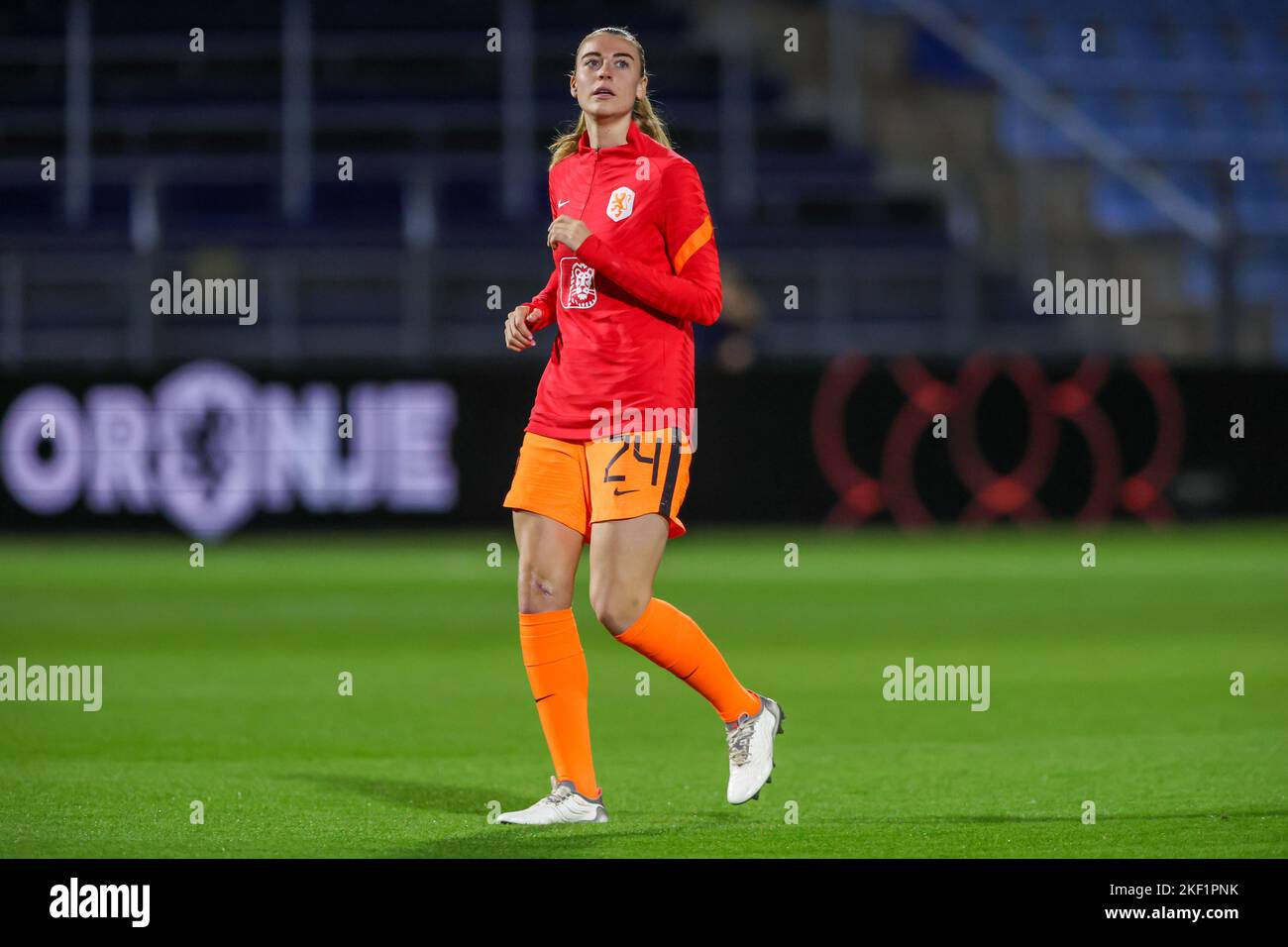 ZWOLLE, NETHERLANDS - NOVEMBER 15: Lisa Doorn of the Netherlands during the friendly women match between Netherlands and Denmark at MAC³PARK on November 15, 2022 in Zwolle, Netherlands (Photo by Pieter van der Woude/Orange Pictures) Stock Photo