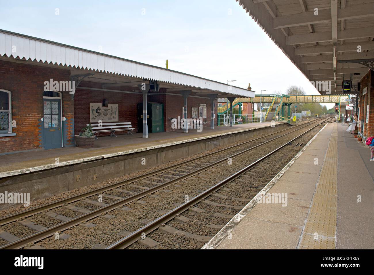 Wymondham Railway Station, Wymondham, Suffolk, England Stock Photo