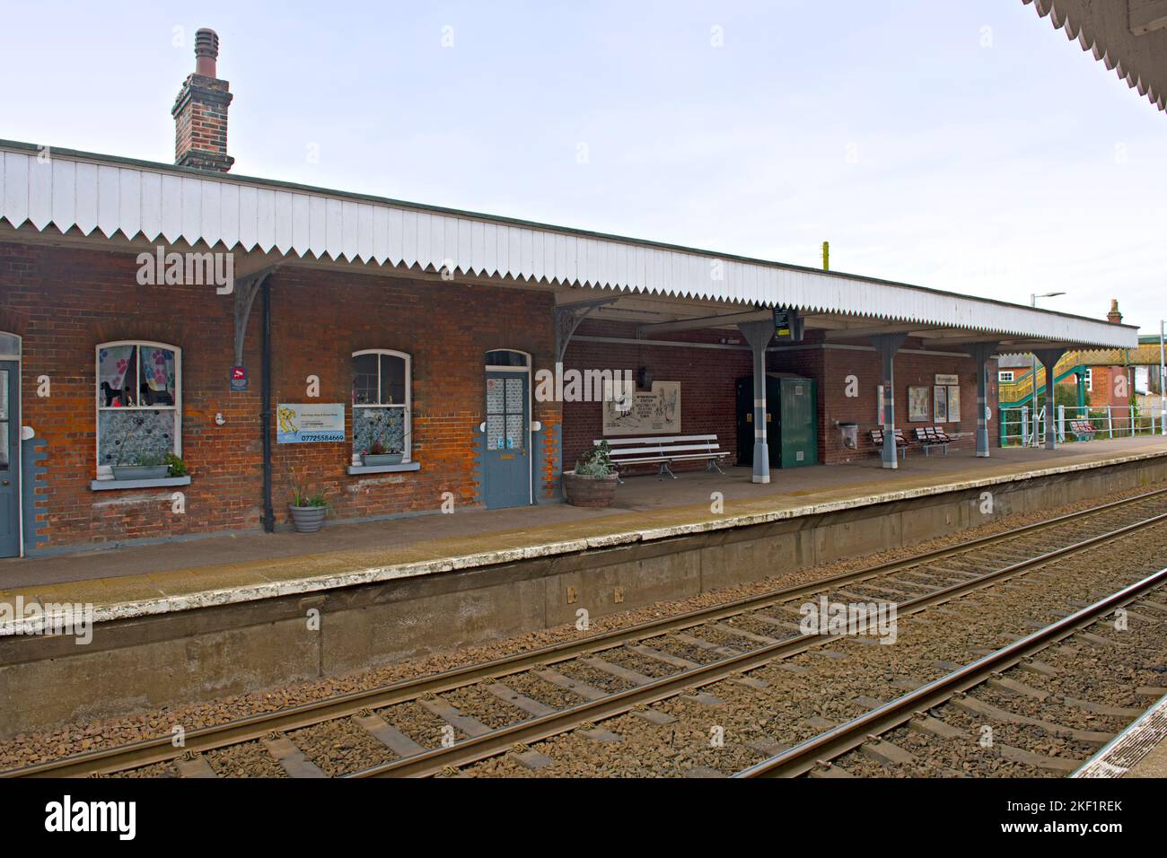Wymondham Railway Station, Wymondham, Suffolk, England Stock Photo
