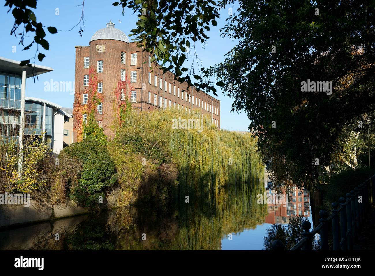 Historic St James Mill, home of Jarrolds Printers, beside the River