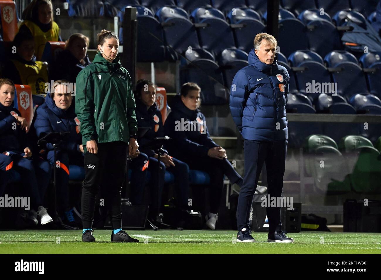 ZWOLLE Holland coach Andries Jonker during the friendly match for
