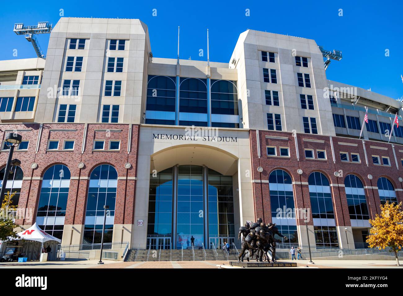 Lincoln, NE - October 2022: Memorial Stadium is a football stadium located on the campus of the University of Nebraska–Lincoln in Lincoln, Nebraska Stock Photo