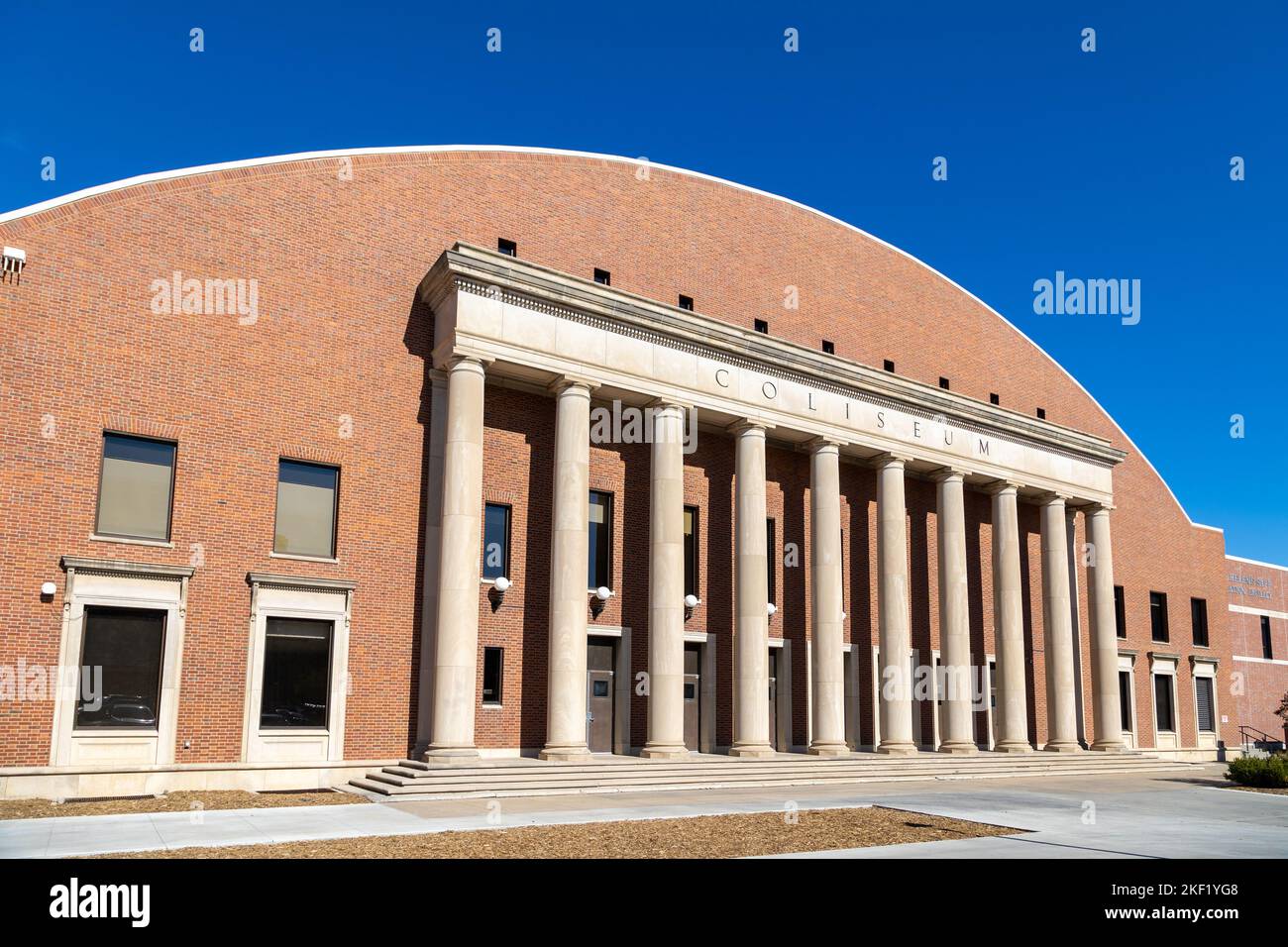 Lincoln, NE - October 2022: The Nebraska Coliseum is an indoor coliseum on the campus of the University of Nebraska–Lincoln in Lincoln, Nebraska Stock Photo