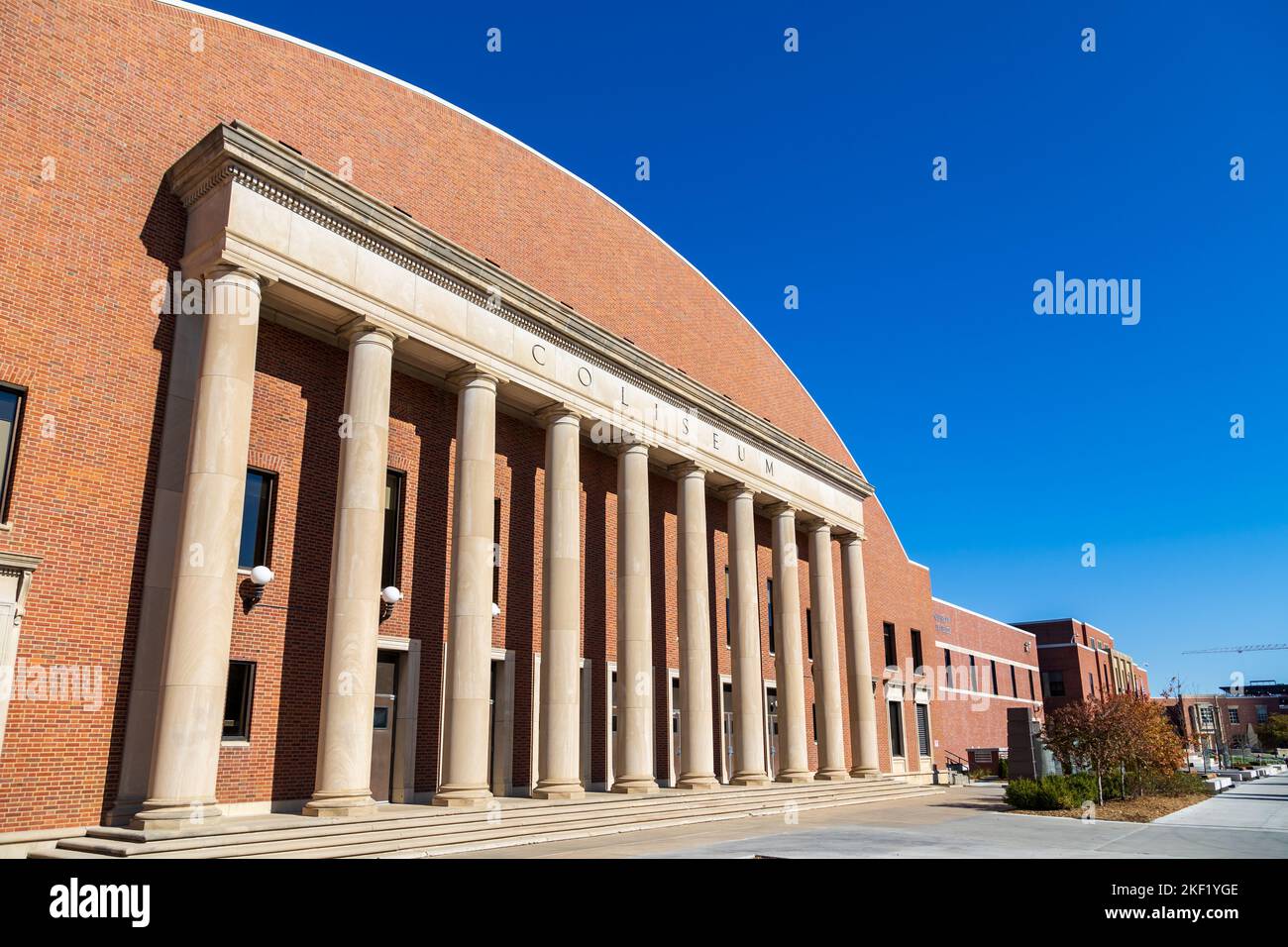 Lincoln, NE - October 2022: The Nebraska Coliseum is an indoor coliseum on the campus of the University of Nebraska–Lincoln in Lincoln, Nebraska Stock Photo
