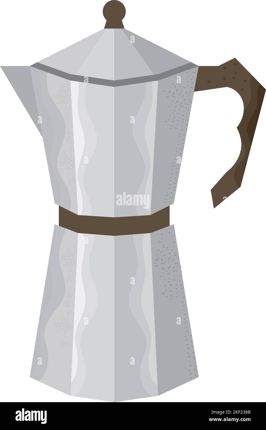 metal kettle utensil kitchen Stock Vector Image & Art - Alamy