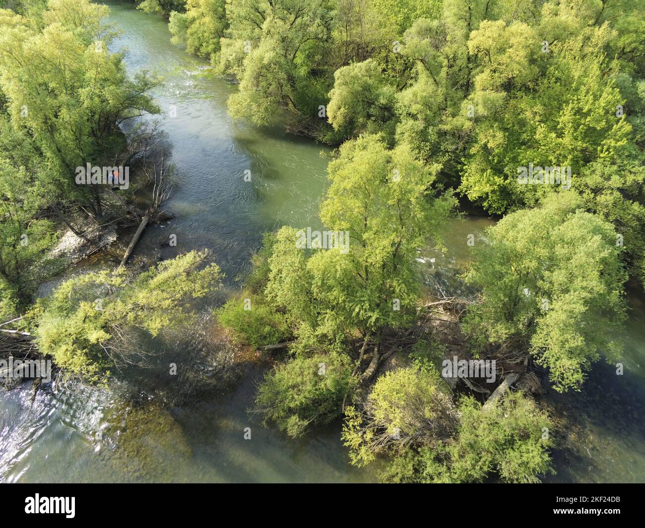 Die Ognon, einer der wildesten Flüsse von Frankreich, durchfliesst die