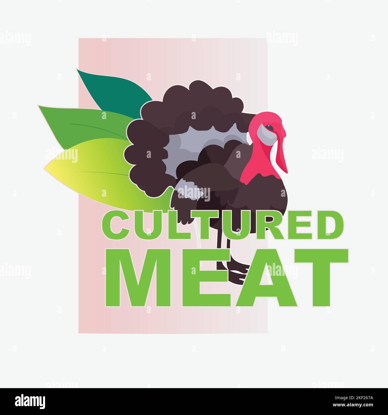 cell cultured turkey meat artificial lab grown meat production concept