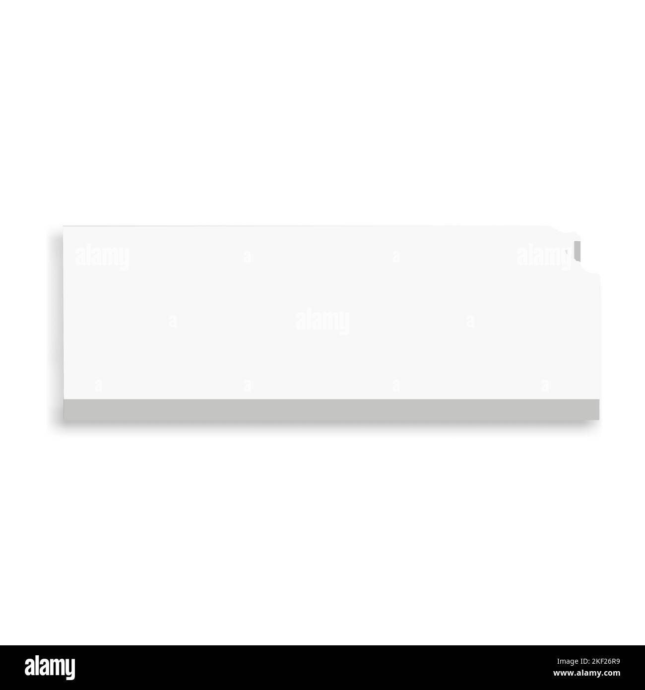 Kansas, state of USA white vector 3D map of country area Stock Vector Image & Art Alamy