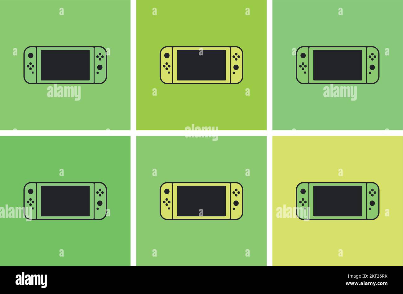 Nintendo switch controller Stock Vector Images Alamy