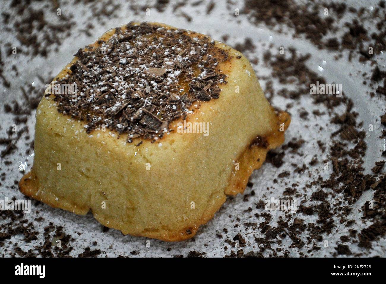 Pear heart pie with cinnamon and rum, made by the chef of the city of Maddaloni (CE) Giovanna Esposito. Stock Photo