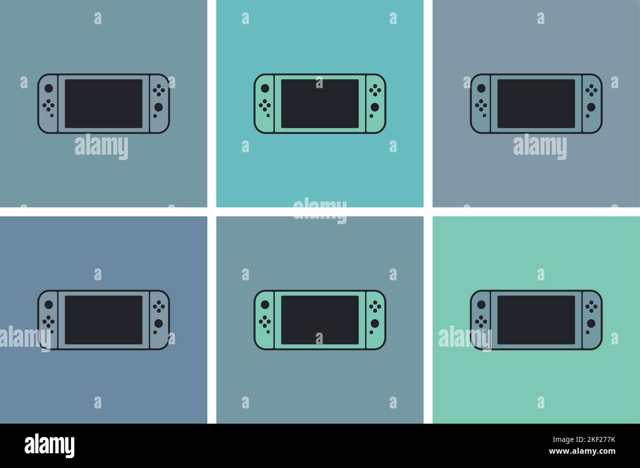 Nintendo switch controller Stock Vector Images - Alamy