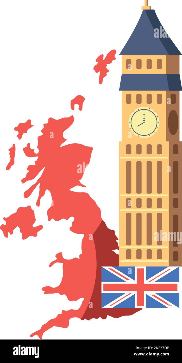 Big ben map london Cut Out Stock Images & Pictures Alamy