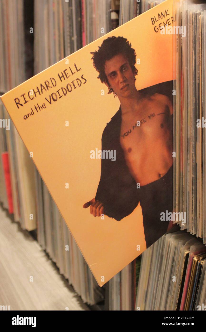 Richard Hell and the Voidoids Blank Generation on vinyl format Stock Photo