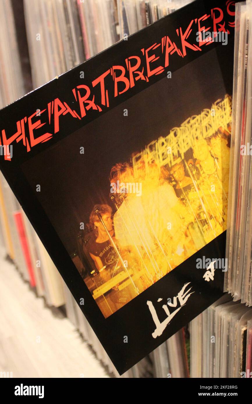 The Heartbreakers Live at Maxe's Kansas City on vinyl format Stock Photo