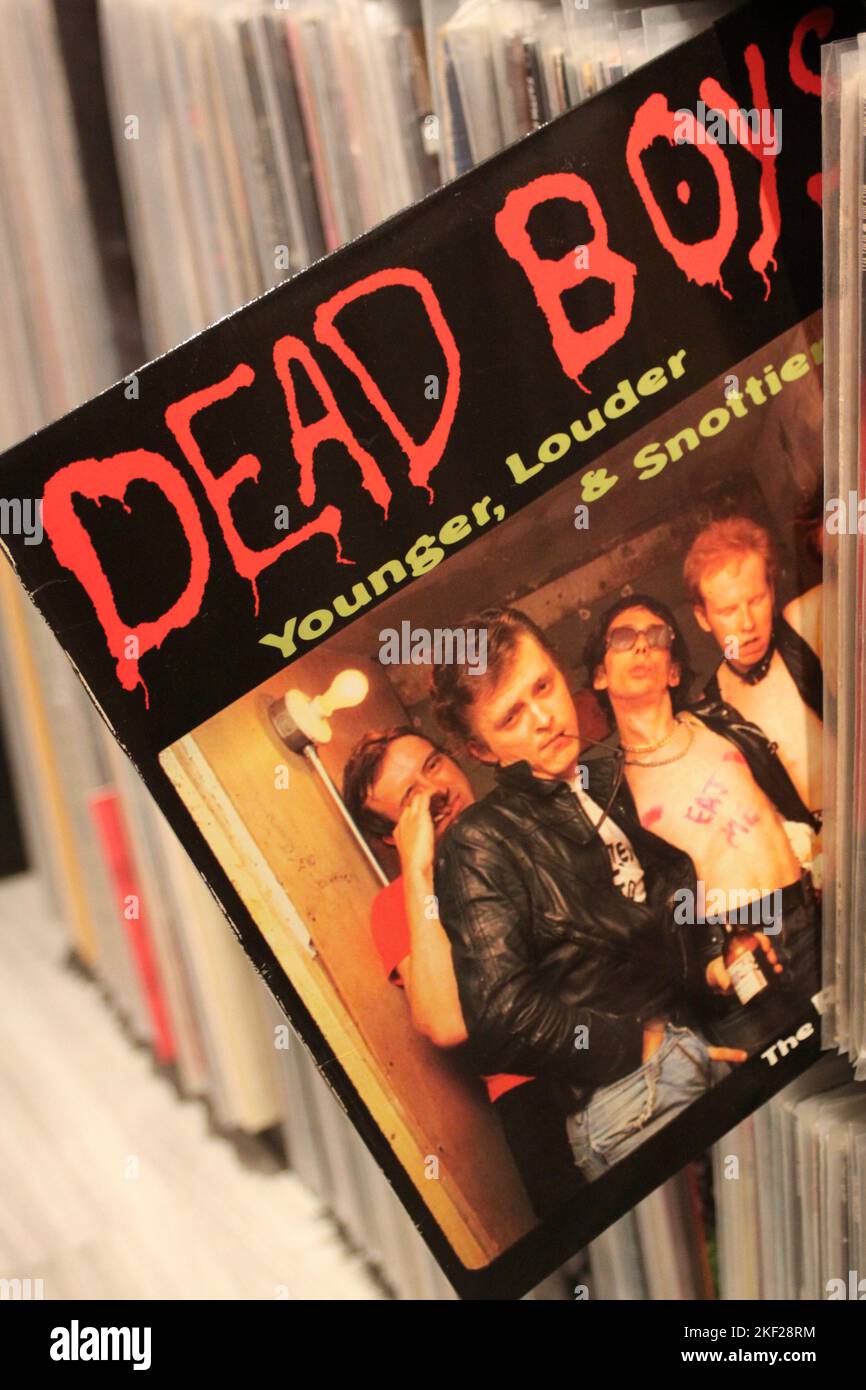 Dead Boys Younger Louder and Snottier on vinyl format Stock Photo