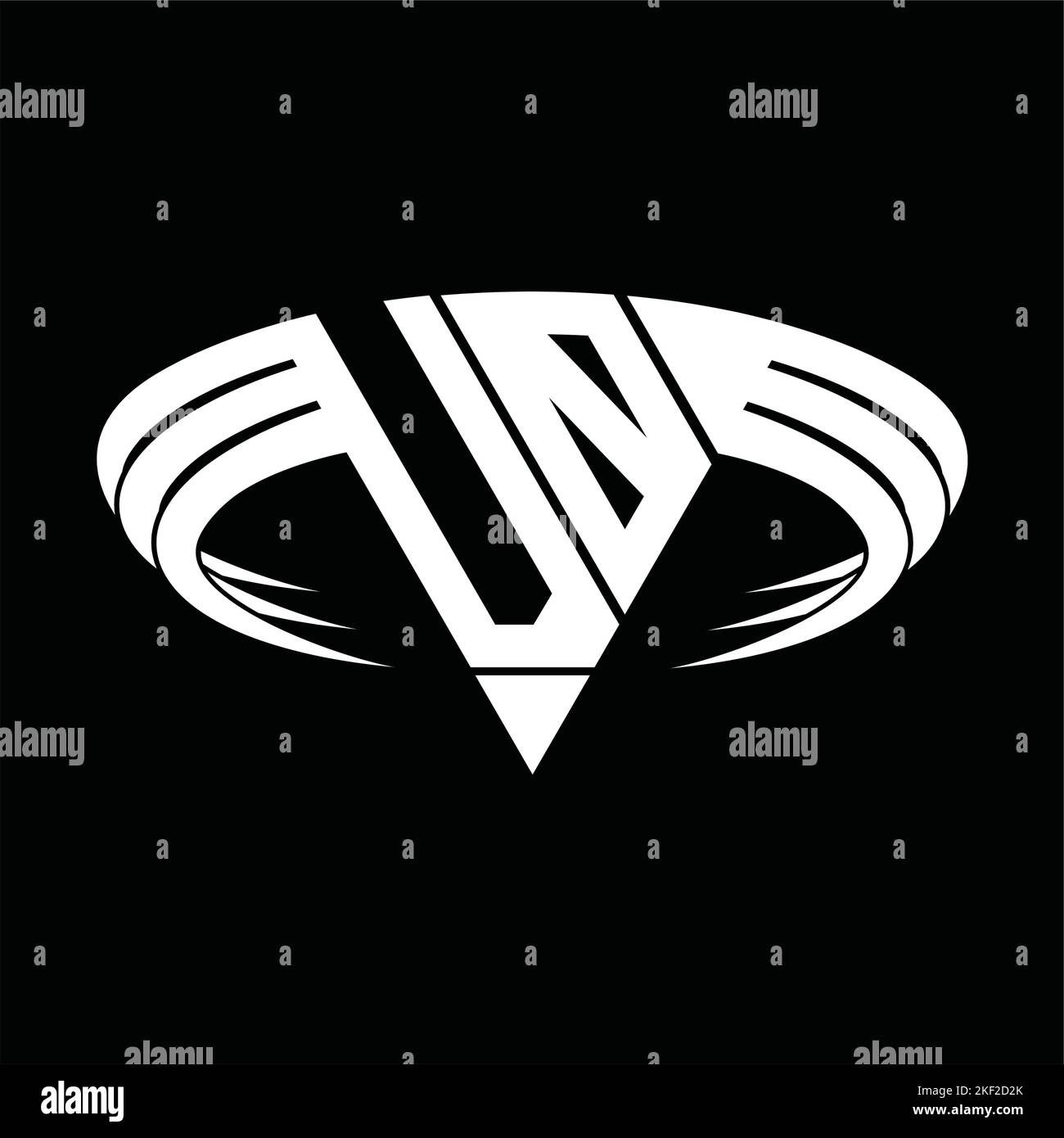 VO Logo letter monogram with triangle slice shape design template Stock ...