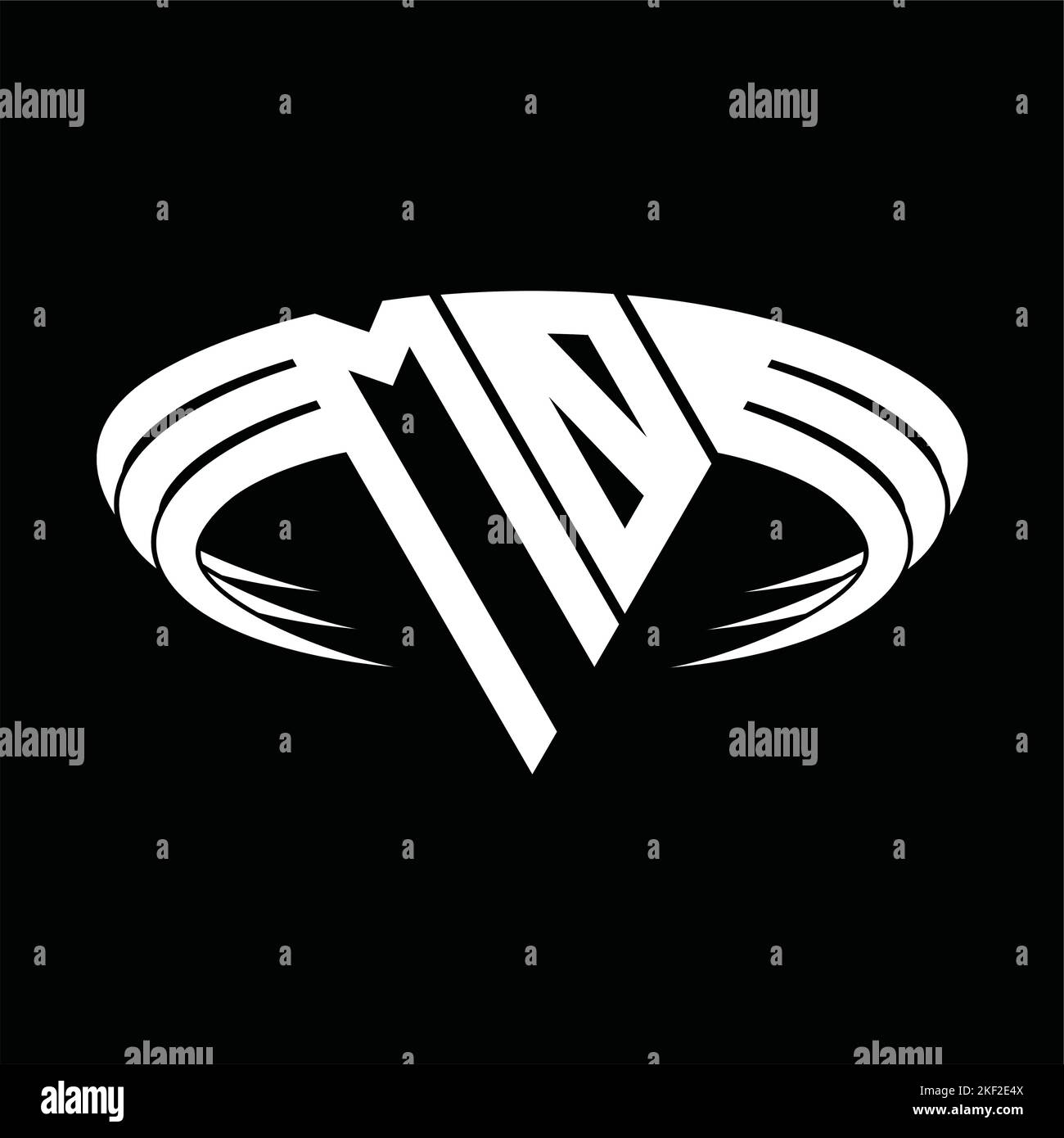 MO Logo letter monogram with triangle slice shape design template Stock ...