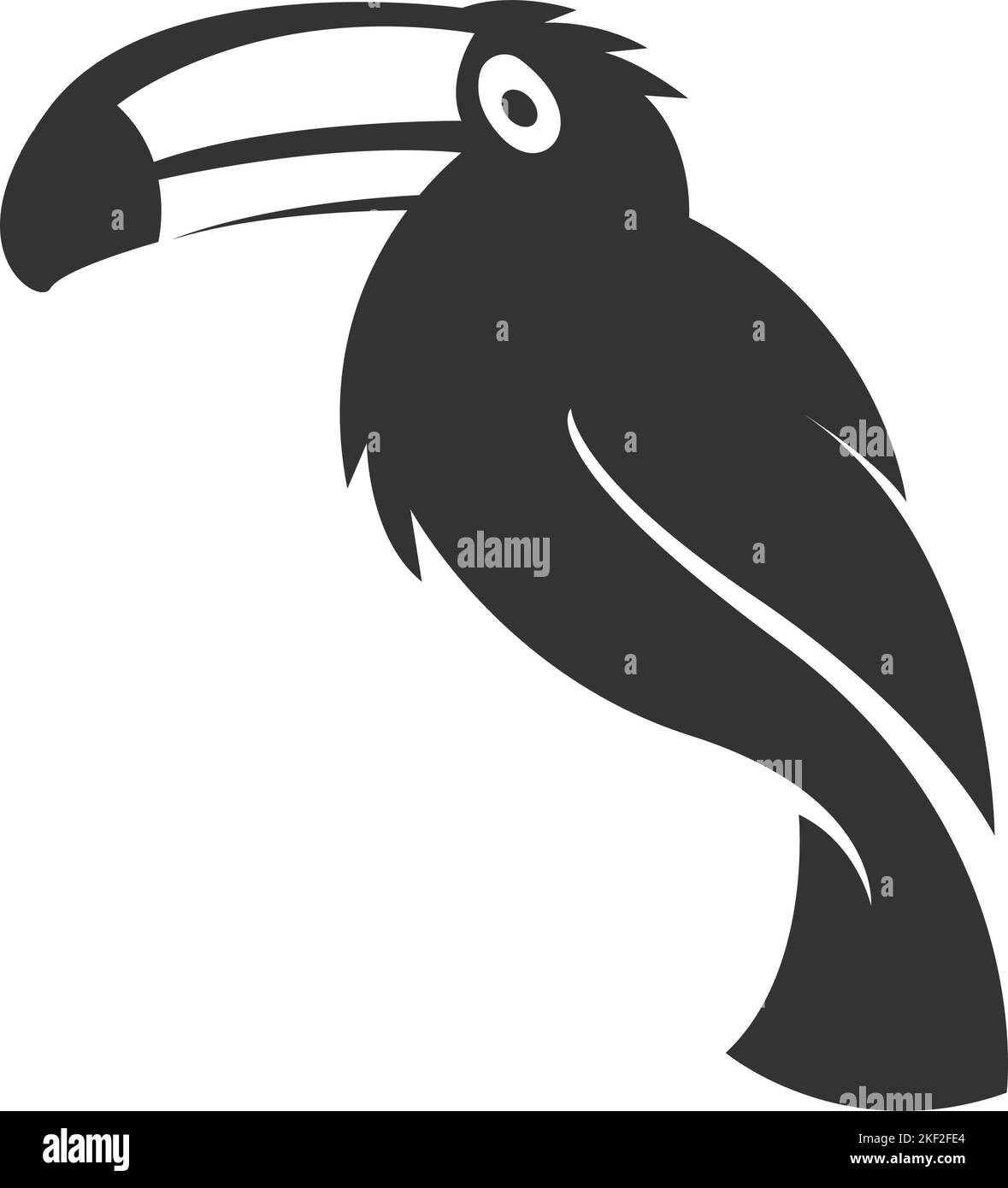 Toco Toucan logo icon design illustration vector Stock Vector