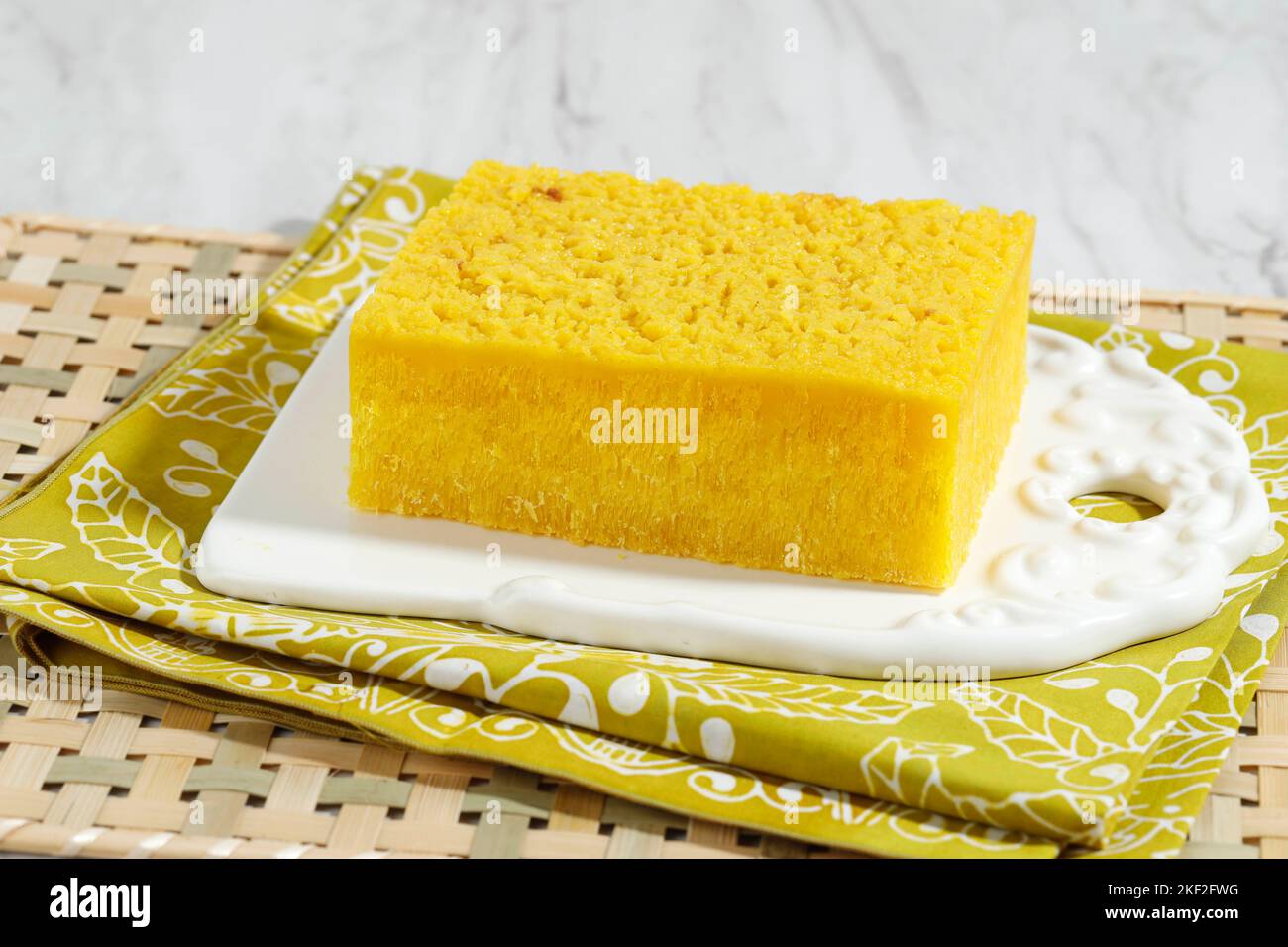 Bika Ambon, Tapioca Sponge Cake from Medan, North Sumatra, Indonesia