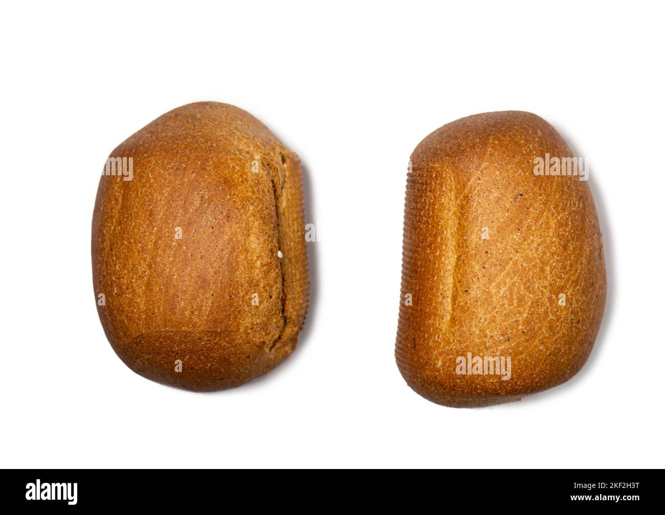 Rye flour bun. Calorie food. Bakery product. flour product. Bun on a