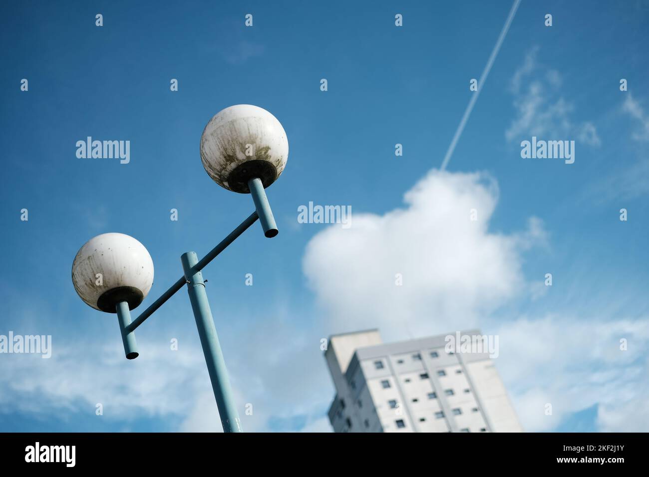 Autumnal images of central Cwmbran town in South Wales, UK. Stock Photo