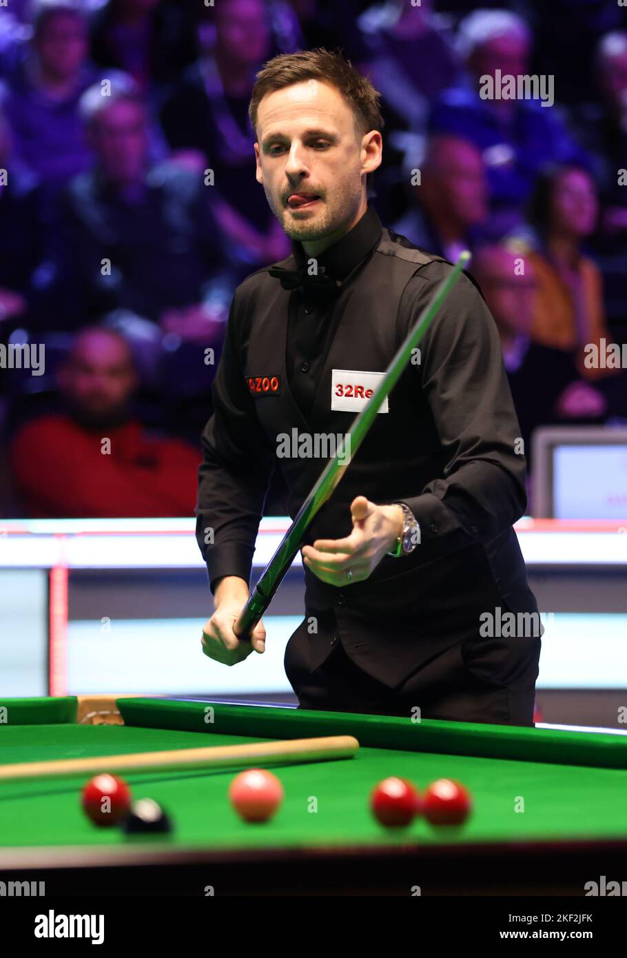 England s David Gilbert during day four of the Cazoo UK Snooker