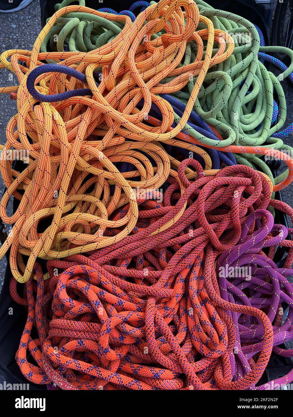 Rope of various colors. Stock Photo
