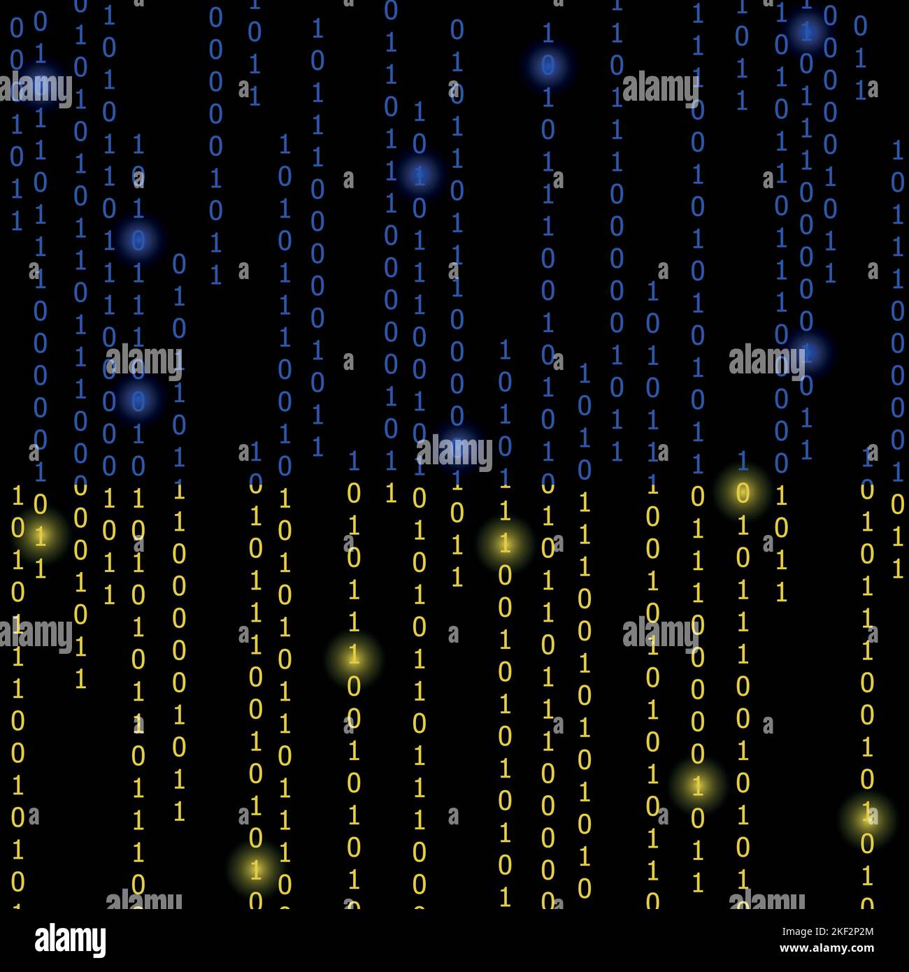 Ukrainian technology, cyberspace and information concept pattern Stock Vector