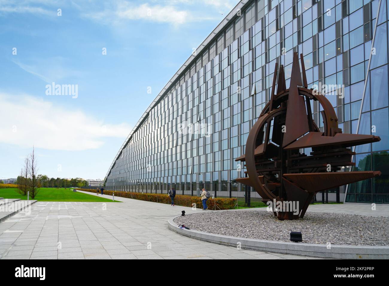 BRUSSELS, BELGIUM 25 OCT 2022 View of the new headquarters of the