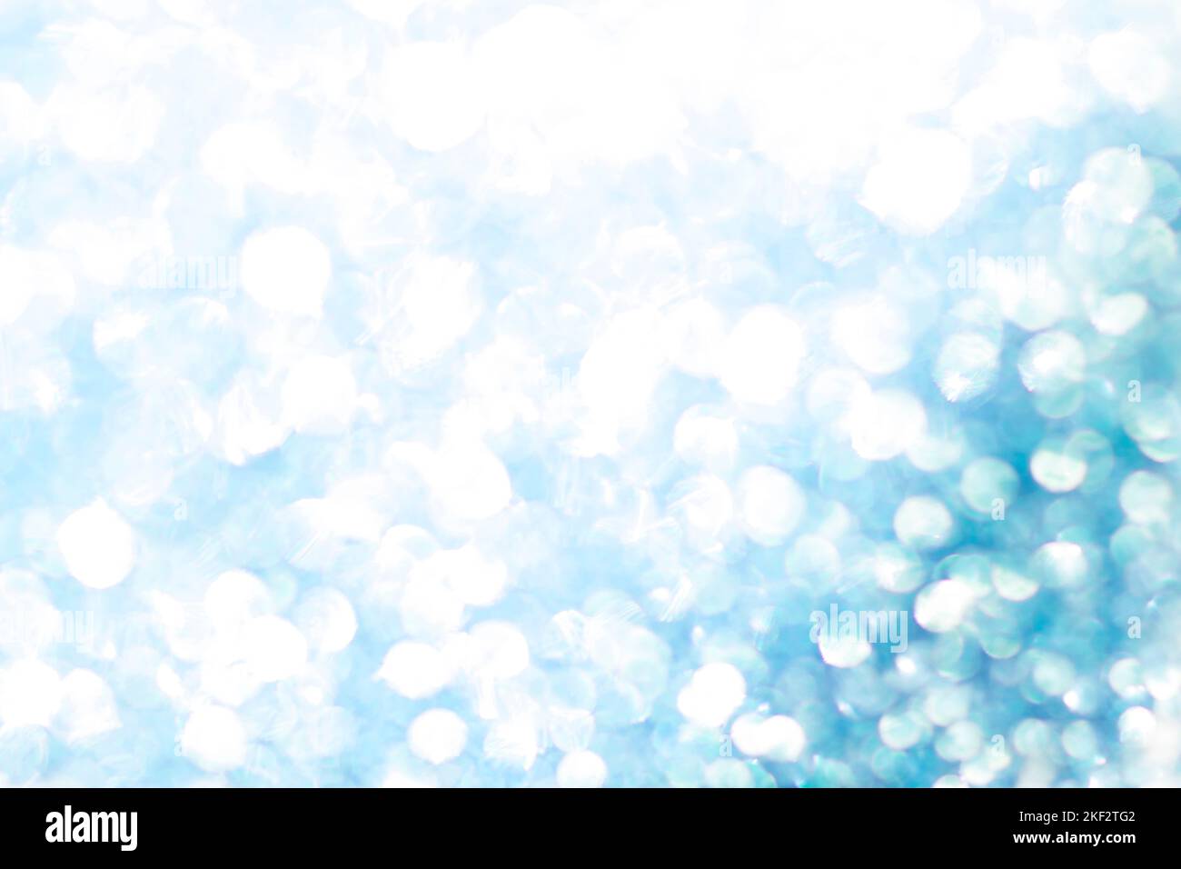Blue bokeh texture. Festive glitter background with defocused lights ...