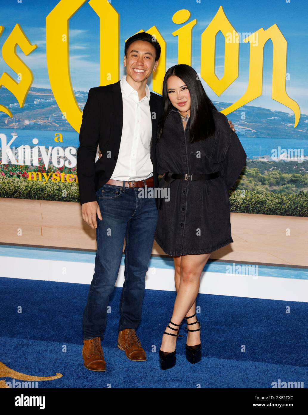 Los Angeles, CA, Nov 14, 2022 Steven Ho and Ashley arrive at the