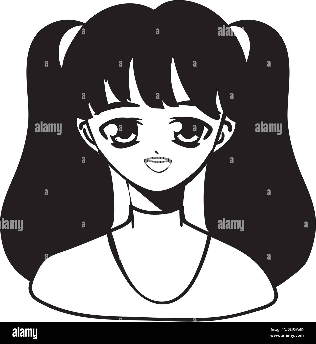 character anime girl Stock Vector Image & Art - Alamy