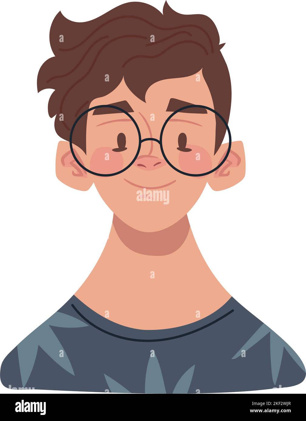 guy wearing eyeglasses avatar Stock Vector Image & Art - Alamy