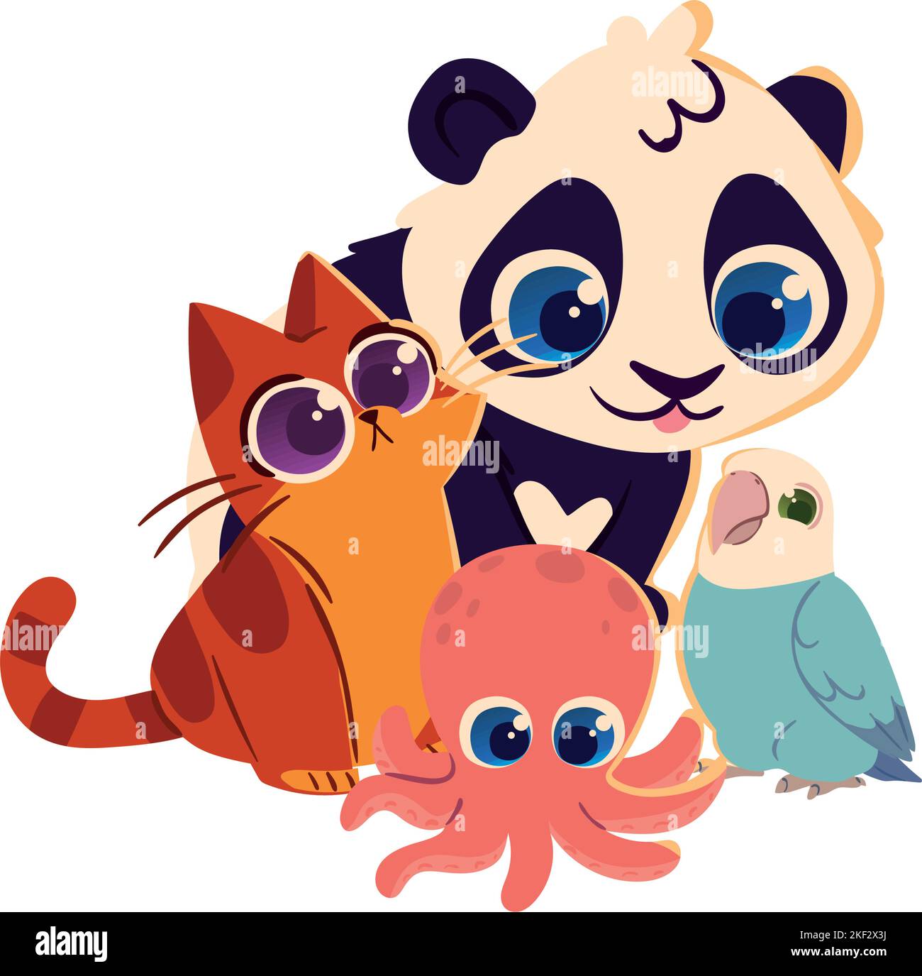 cute animals wildlife Stock Vector Image & Art - Alamy