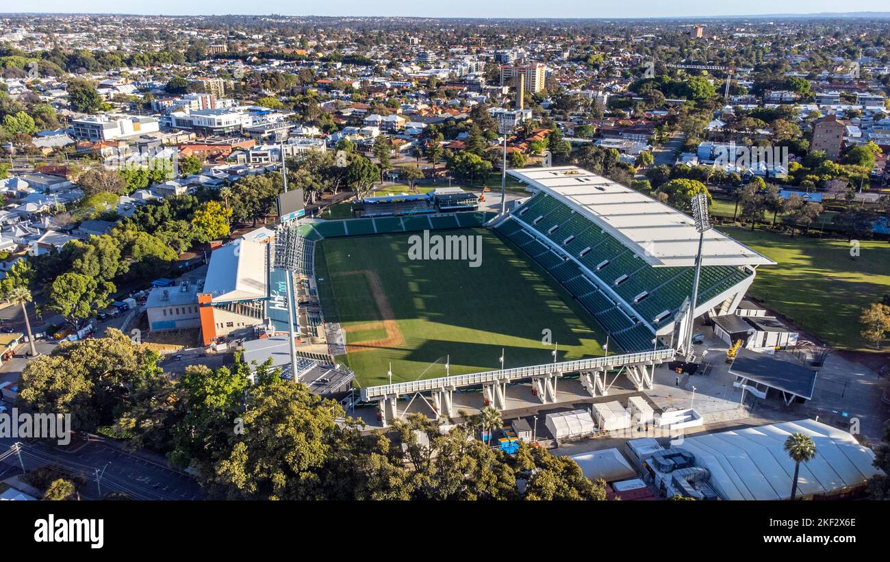 HBF Park or Perth Oval, Perth, Australia Stock Photo