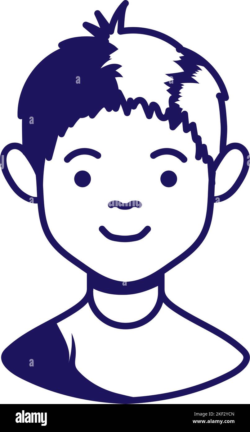little boy line style Stock Vector Image & Art - Alamy