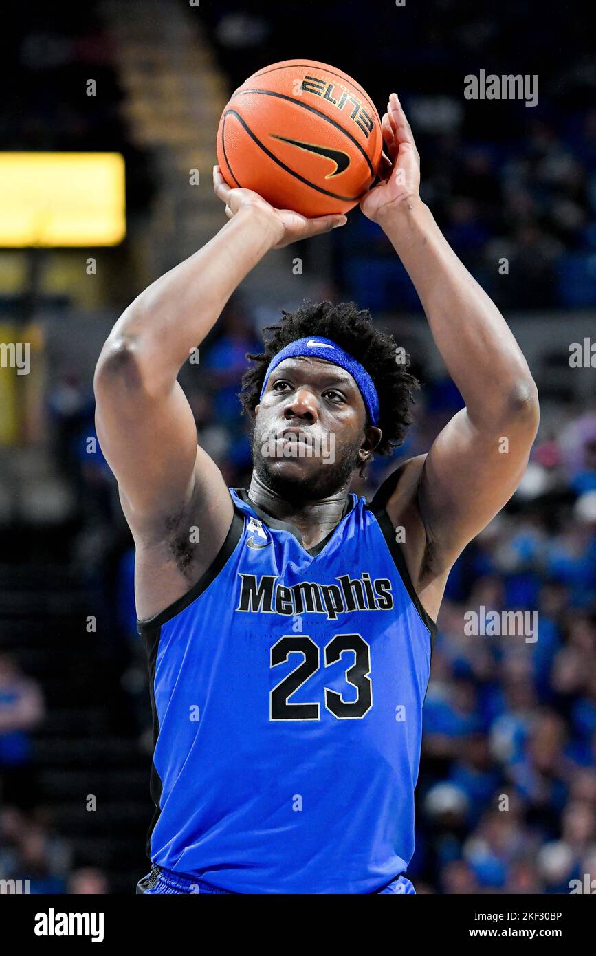 NOVEMBER 15 2022 Memphis Tigers Forward Malcolm Dandridge 23 Takes 