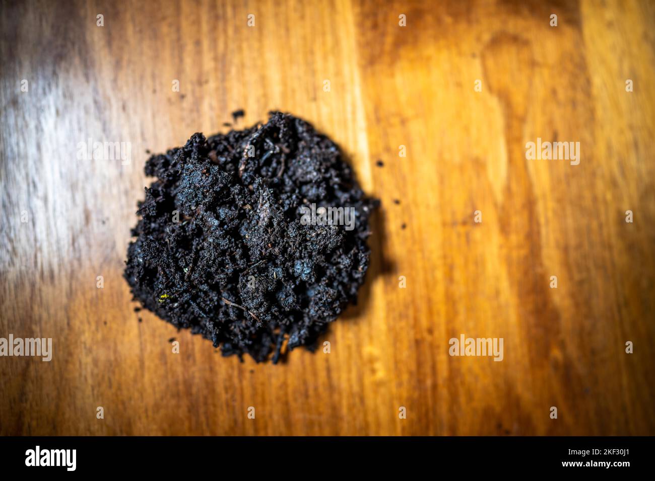 working in a soil lab iwth soil samples testing a soil test in