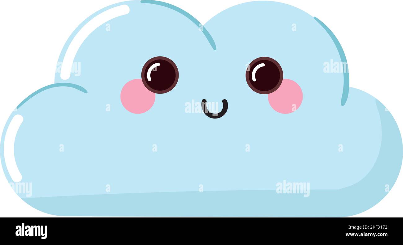 cloud kawaii weather Stock Vector Image & Art - Alamy