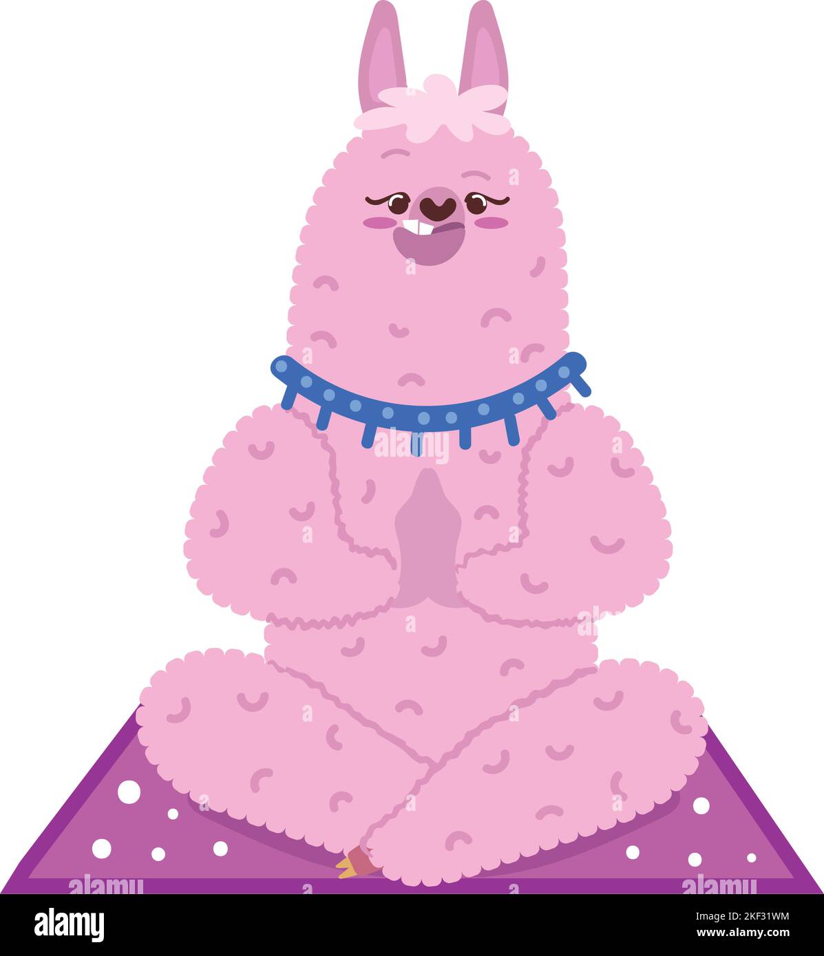 Yoga Llama - Pranallama Postcard