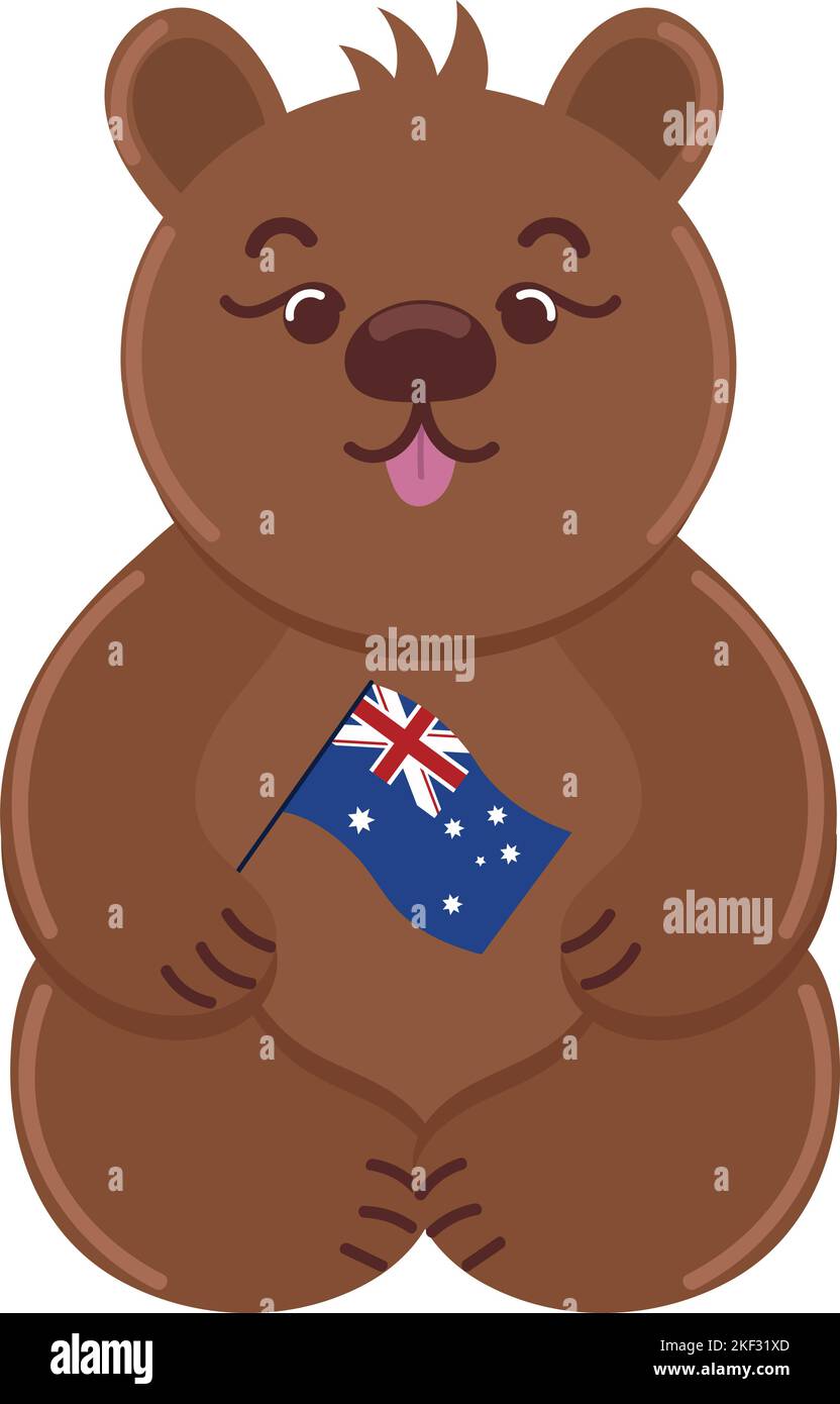 wombat australia day Stock Vector Image & Art - Alamy