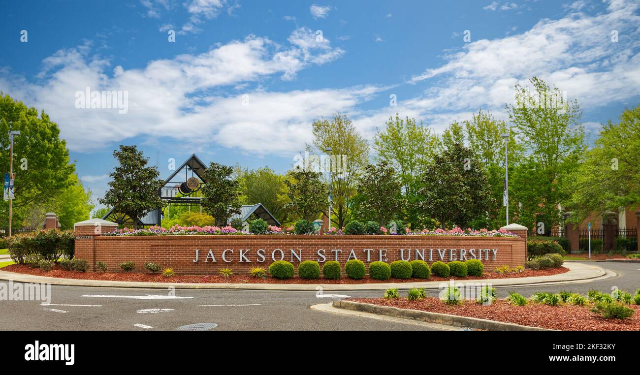 Jackson, MS - April 12, 2022: Jackson State University located in Jackson, MS Stock Photo