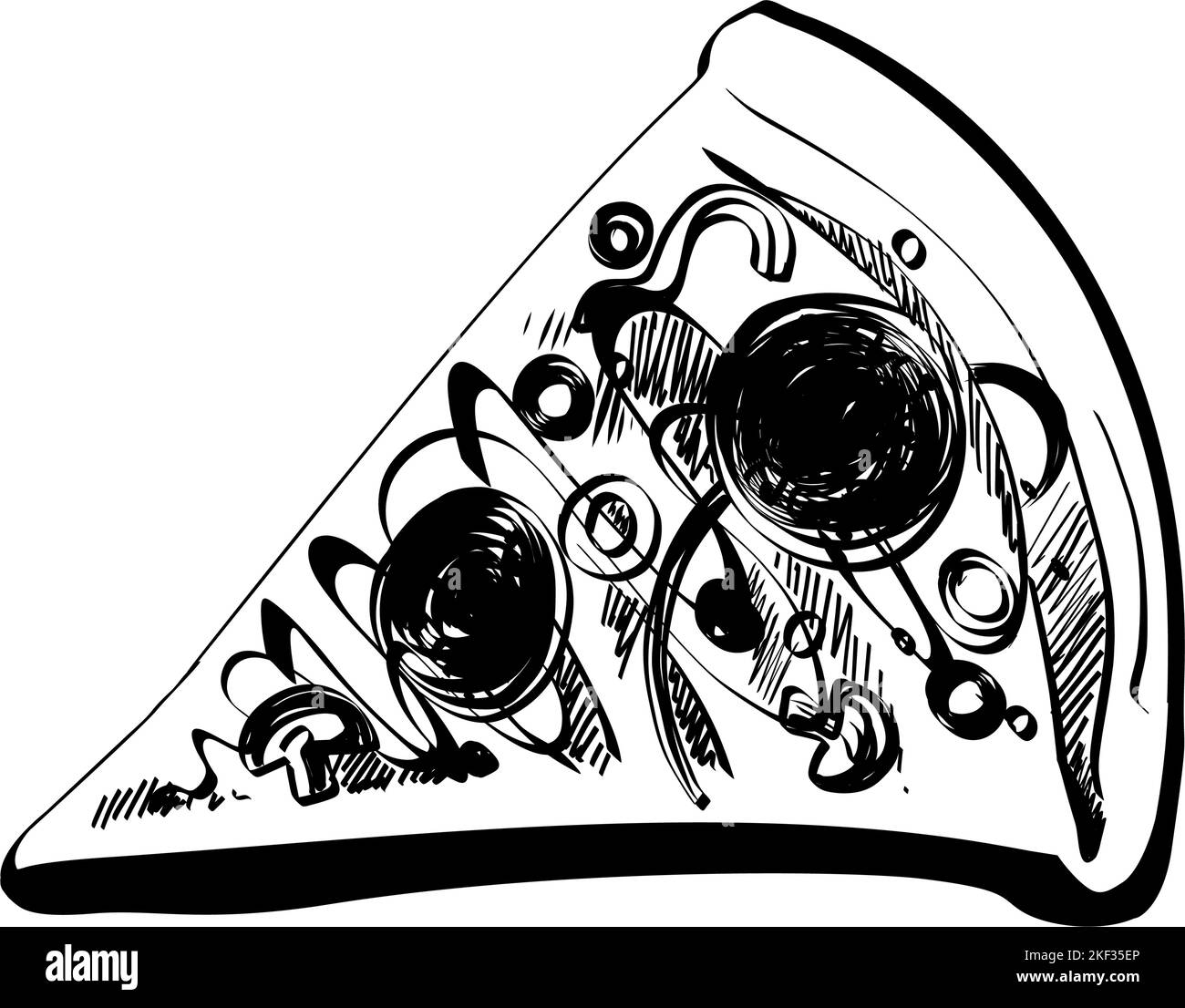 Meat crust pizza Black and White Stock Photos & Images Alamy