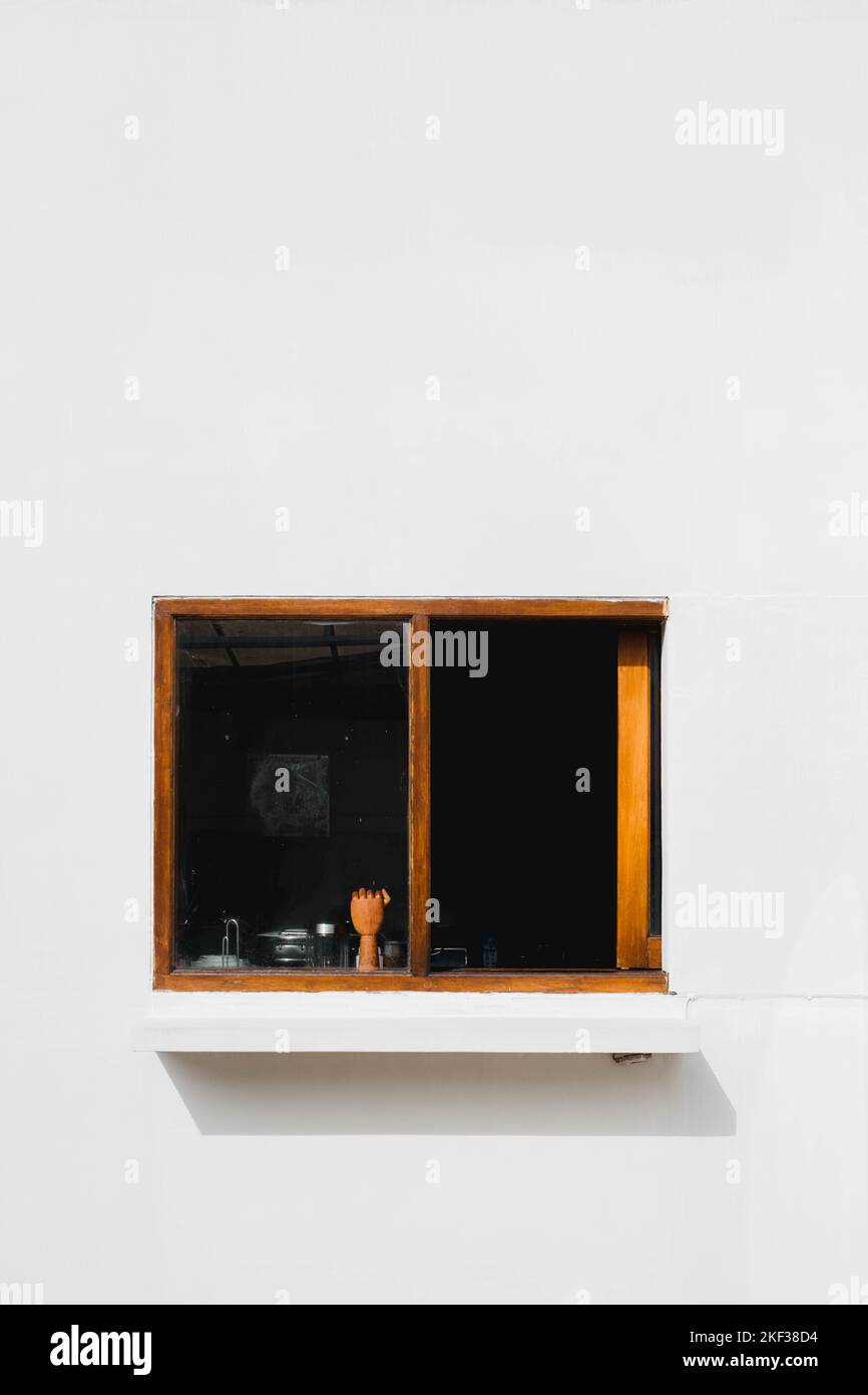 Kitchen window in a cafe Stock Photo Alamy