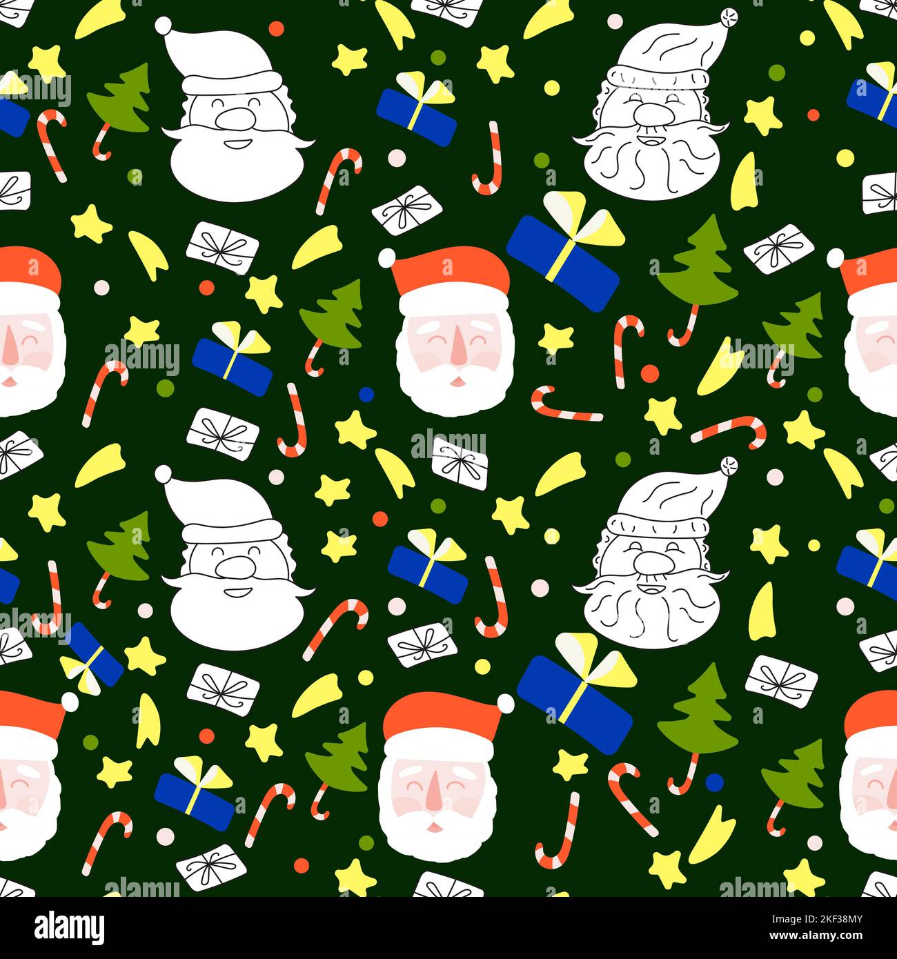 seamless pattern of Christmas  Stock Vector